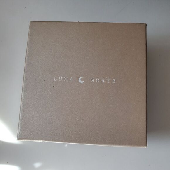 Luna Norte Heart Moonstone Necklace Set Gold Tone - Picture 6 of 7